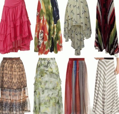 Длинные летние юбки. Модели и мода длинных летних юбок
