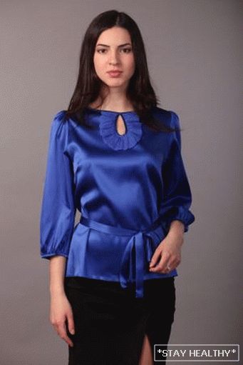 Модни сатенени блузи: модели и стилове